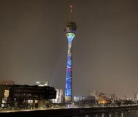 torre del rin vioso digital projection