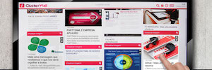 Partteam 团队 & Oemkiosks ofrece un centro interactivo de comunicación con el cliente con ClusterWall