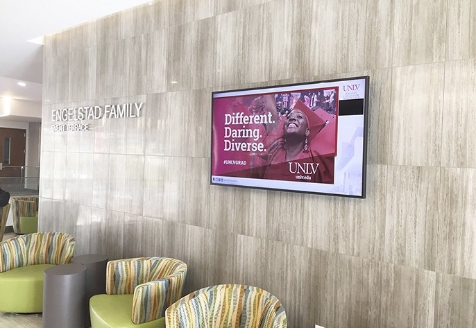 Visix standardizes with AxisTV Signage Suite the University of Las Vegas