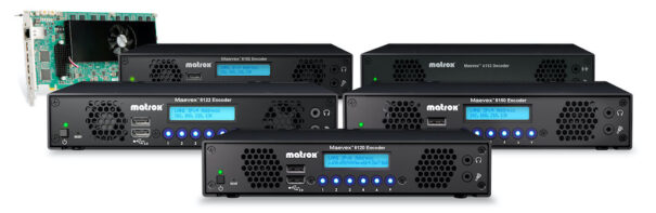 Matrox maevex-6152 quad-4K y 6122 dual-4K