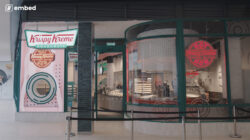 Embed Signage en Krispy Kreme Edimburgo