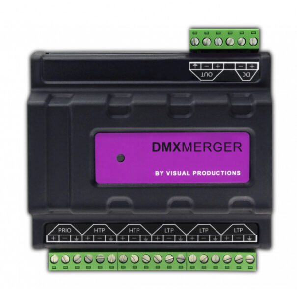Visual Productions DmxMerger: mezclador/fusionador de señales DMX