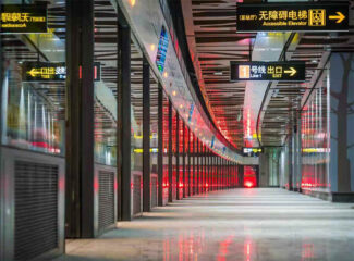 Liantronics en metro de Shangai