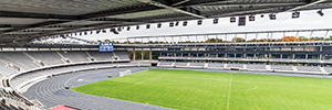 El estadio Darius y Girėnas cuenta con un sistema de sonido RCF