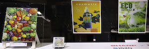 Sharp Shows Its First ePoster with E Ink Spectra 6 and Igzo technology
