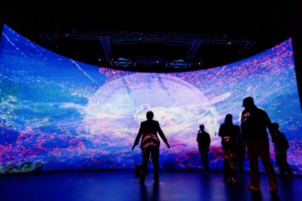 Virginia Tech Cube Digital Projection