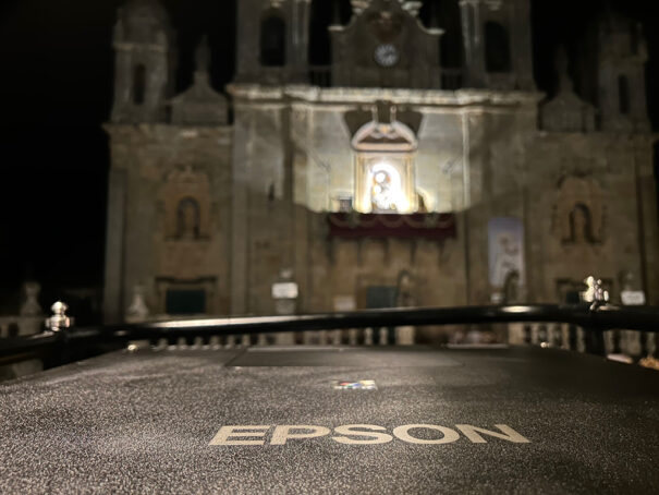 Charmex, Epson y Isgal Eventos en videomapping del santuario Virgen Milagros