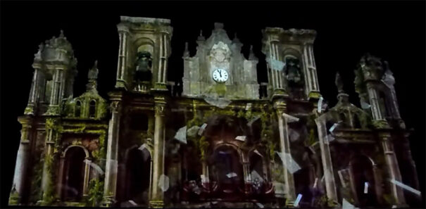 Charmex, Epson y Isgal Eventos en videomapping del santuario Virgen Milagros