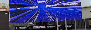 The world's largest mobile LED screen welcomes visitors at ISE