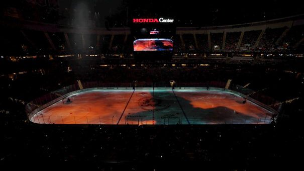 SP y Christie en el Honda Center