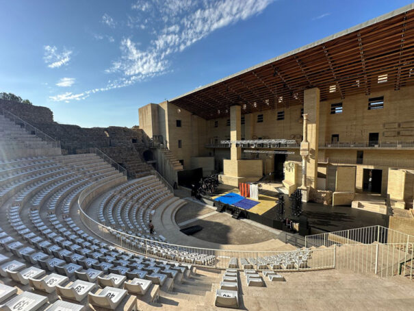 Stonex y Ayrton en Teatro Romano de Sagunto