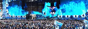 PSY: cuatro horas de concierto cargadas de efectos visuales gestionados con Disguise