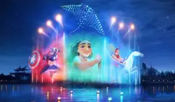 Disney Cascade Of Lights Espectaculo Drones