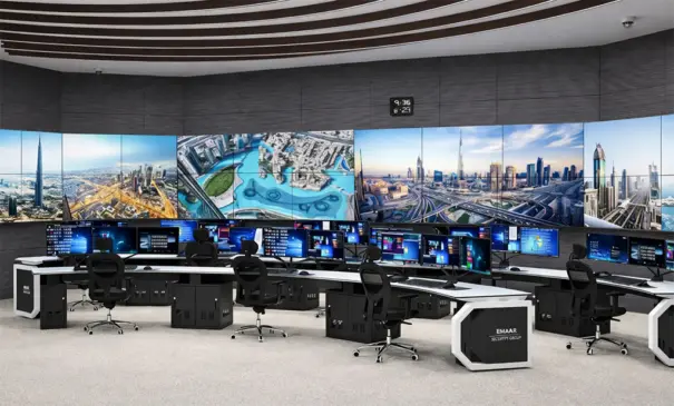 Salle de contrôle Vuwall Mvp Burj Khalifa